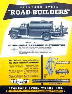 1960 Standard Steel Road Builder Asphalt Machinery photo 4-Page vintage print ad - Picture 1 of 2