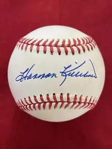 Harmon Killebrew Autographed Official American League Baseball Signed Blue Ink - Picture 1 of 8