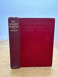 1922 1st Ed. (American), The Research Magnificent, H.G. Wells, Macmillan Co. - Picture 1 of 12