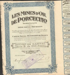 Mines d'OR PROCECITO (BELGIQUE COLOMBIE) (I) - Picture 1 of 1