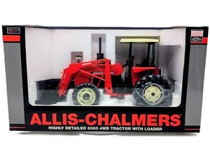 Trattore 1/16 Allis Chalmers 6060 con assistenza ruota anteriore, corde e caricatore - Foto 1 di 3