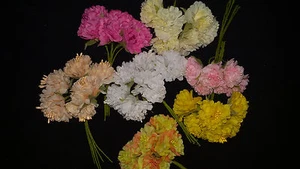 6 dalie artificiali bomboniere decorazioni addobbi confetti fiorellini sacchetto - Foto 1 di 1