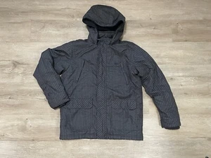 Boys Quicksilver Sz M 12-14 Full Zip Pocket Hoodie Lined Jacket Windbreaker - Picture 1 of 8