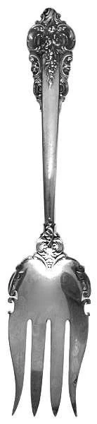 Tenedor para servir ensaladas barroco de plata esterlina Wallace Grande 9 3/8" *NUEVO* Foto 1 de 1