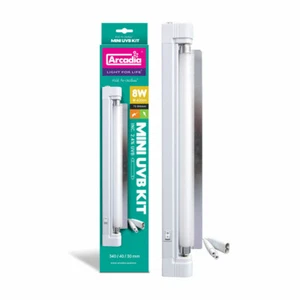 Arcadia Mini UVB Kit 8w UVB Lighting Kit Bird Leopard Gecko Parrot UV Kit - Picture 1 of 1