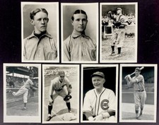 George Brace Baseball Postcard Chicago Cubs Frank Chance (2) John Evers Lot of 7