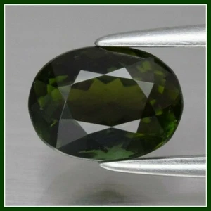 VVS Natural Tourmaline, Oval Shape, Green Color, Unheated Untreated Stone! - Picture 1 of 2