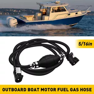 Fuel Tank Gas Hose Line For Parkson Mariner Johnson Outboard Motor Marine Boat - Picture 1 of 14