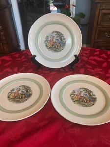 3 LIMOGES PLATES Candle Light CHANTILLY 9 1/4” - Picture 1 of 7