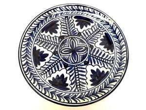 Vintage Pasqual Zobailla Espana Phitado A Mayo Blue Charger Wall Hanger Plate - Picture 1 of 12