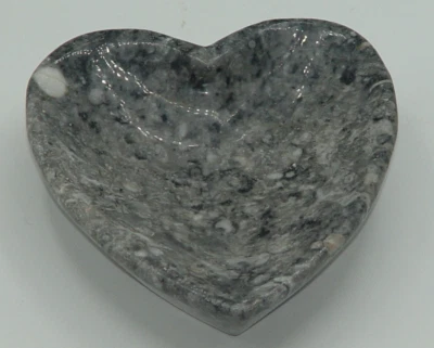 Orthoceras Fósil Corazón Plato Cuenco - Porta Baratijas Cristal, 222g Decoración Roca (01) Foto 1 de 2