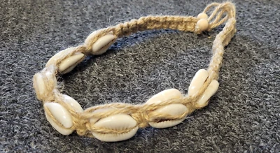 Venta al por mayor 180x Collar Gargantilla Cowrie Shell Trenzado Cáñamo Nuevo Foto 1 de 4