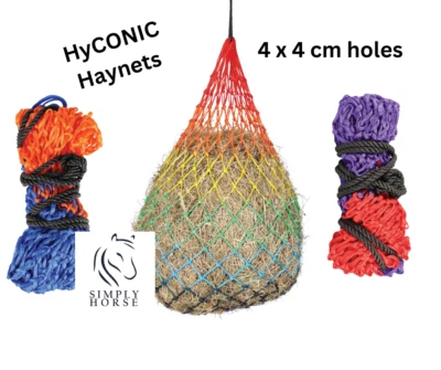 Heno Hy Equestrian HYCÓNICO - Pequeño agujero - Elección de colores - 4 x 4 cm cuadrados