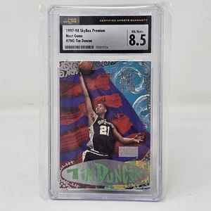 1997-98 Skybox Premium Next Gang Tim Duncan Insert CSG 8.5 90s NBA Heat Spurs - Bild 1 von 2