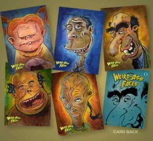 Art Of Robert Jimenez Weird-Ass Faces Trading Card Set (5) Lowbrow Art - Picture 1 of 1