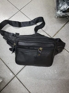 MARSUPIO PELLE BORSA PELLE UOMO porta documenti cellulare carte di credito art1 - Picture 1 of 1