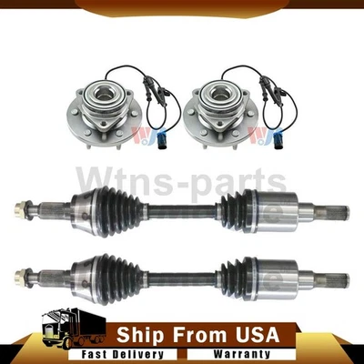 FITS 2006-2008 HUMMER H3 4X CV JOINTS AXLE & WHEEL BEARING KIT TRAKMOTIVE WJB - Image 1 of 4