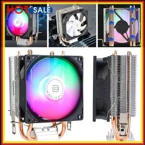 Leiser RGB-Lüfter, CPU-Lüfter für Intel LGA775 1150/1151/1155/1156/1200 AMD AM2 - Afbeelding 1 van 12