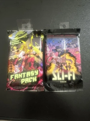 Lote de 2 pacotes de expansão Cards Against Humanity pacote de fantasia de ficção científica selado - Imagem 1 de 4