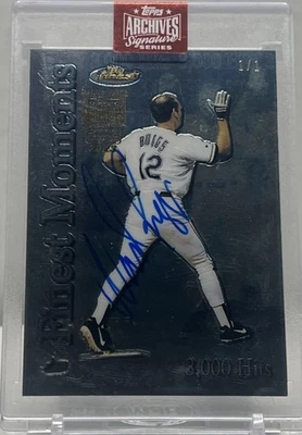 2023 Topps Archives Signature Series Wade Boggs 1/1 Auto 3000 Hits - Image 1 of 3