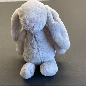 Jellycat Bashful Seaspray Bunny Stuffed Animal Plush 8" Light gray Rabbit - Picture 1 of 11