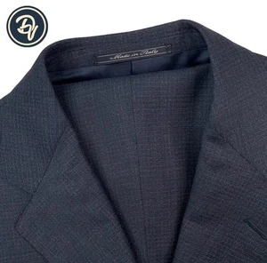 VTG 44 L Ermenegildo Zegna " Traveller " Charcoal Grey Micro Knit Wool Suit - Picture 1 of 24