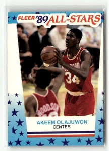 1989-90 Fleer #2 Akeem Olajuwon Stickers - Picture 1 of 2