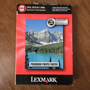 Lexmark Premium High Gloss Inkjet Photo Paper, 4x6, 60 Sheets, 240 g/m^2 - Picture 1 of 3