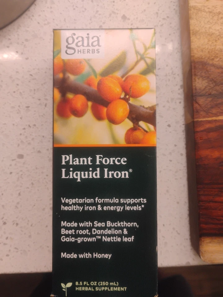 Hierbas Gaia Plant Force Liquid Iron 16 fl oz Foto 1 de 1