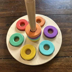 LOVEVERY Holz Flexibler Ring Stapler Babbler Kit - 12-18 Monate Montessori Spielzeug - Bild 1 von 7