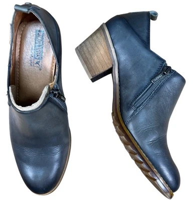 Pikolinos Andorra Womens Size 38 US 7.5 Ankle Boots Charcoal Gray Leather Zip - Image 1 of 4