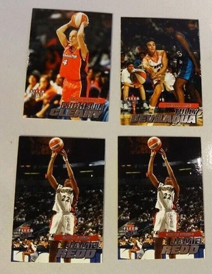 4 WNBA Fleer Ultra 2001 Rookie Trading Cards Bevilaqua Redd Cleary FREE Ship - Image 1 of 2