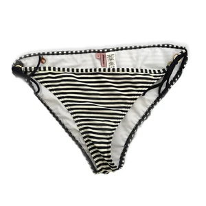Costume da bagno Ted Baker blu bianco a righe bikini cotone Ted nuovo senza etichette taglia 5 US 12 - Foto 1 di 7