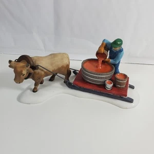 Dept 56 Replacement Figure 56599 Tapping the Maples Ox and Figure Pouring Barrel - Picture 1 of 8