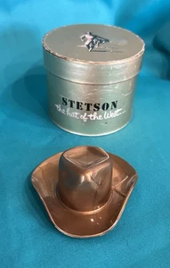 De Colección STETSON Vaquero Western Sombrero Dorado Plástico Miniatura Vendedor Muestra y Caja - Imagen 1 de 18
