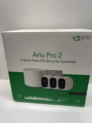 Arlo Pro 2 Security Camera Bundle with 3 Wire-Free HD Cameras and Base - Image 1 of 3