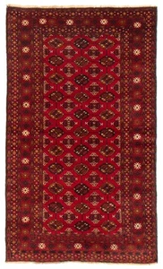 Vintage Hand-Knotted Area Rug 3'7" x 6'2" Traditional Wool Carpet - Picture 1 of 9