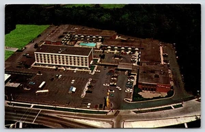 Michigan Dearborn Holiday Inn Aerial View Vintage Postcard - Picture 1 of 2
