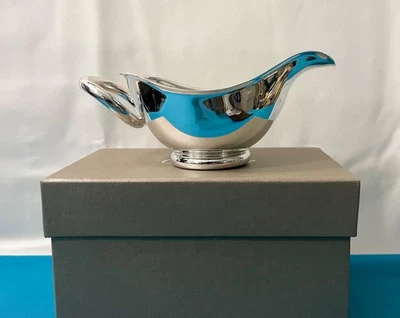 NEUF saucière CHRISTOFLE modèle VERTIGO par ANDRÉE PUTMAN métal argenté table - Photo 1/4