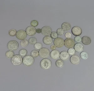 10 Feinunzen Silbermünzen vor 1947 Britische 0,500 Silbermünze Restposten 312,2 g |8 - Bild 1 von 6