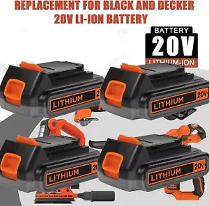 4Pack 20V Lithium-ion 1.5Ah Battery for BLACK DECKER 20 Volt LBXR20 LBX20 LB20 - Picture 1 of 16