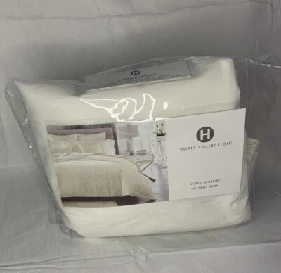 HOTEL COLLECTION   Artisan  Queen BedSkirt 16”Skirt Drop White 😊 - Image 1 of 4