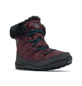 Columbia Youth Minx Shorty Omni-heat WP Hiking Boot Plum/River Blue Size 4 US - Picture 1 of 9