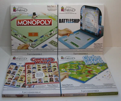 4 Original Colorforms Board Games-Monopoly,Battle,Guess Who?,Chutes & Ladders - Image 1 of 4