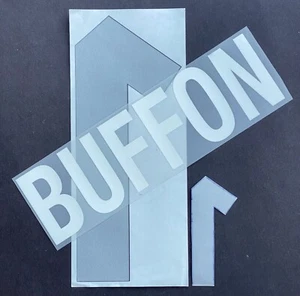 BUFFON NOME+NUMERO UFFICIALE ITALIA HOME EURO 2000 Kappa/Stilscreen - Foto 1 di 1