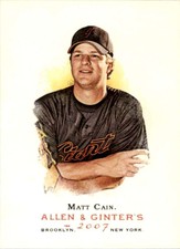 2007 Topps Allen and Ginter #179 Matt Cain Giants