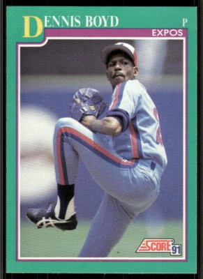 1991 Score #202 Dennis Boyd - Image 1 of 2
