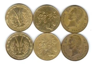Lot de 6 pieces Afrique de l'ouest ( 004 ) - Imagen 1 de 2