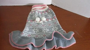 EXPAWLER grau weiß rosa ROLLKRAGENPULLOVER für HUNDE ~ Größe Small - Bild 1 von 6