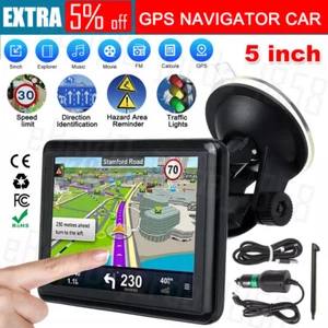 5" 4GB GPS Navigator Car Auto Truck Navigation BTH System Sat Nav Lifetime Map - Picture 1 of 12